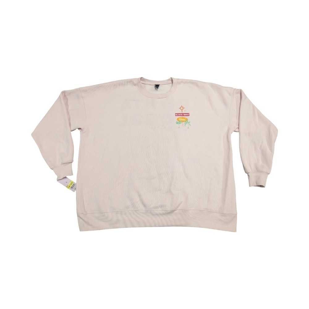 ⭐C7 Wild Fable Women Pink Sweatshirt Madeira Portugal /Beachfront Hotel Size XL - Picture 1 of 7